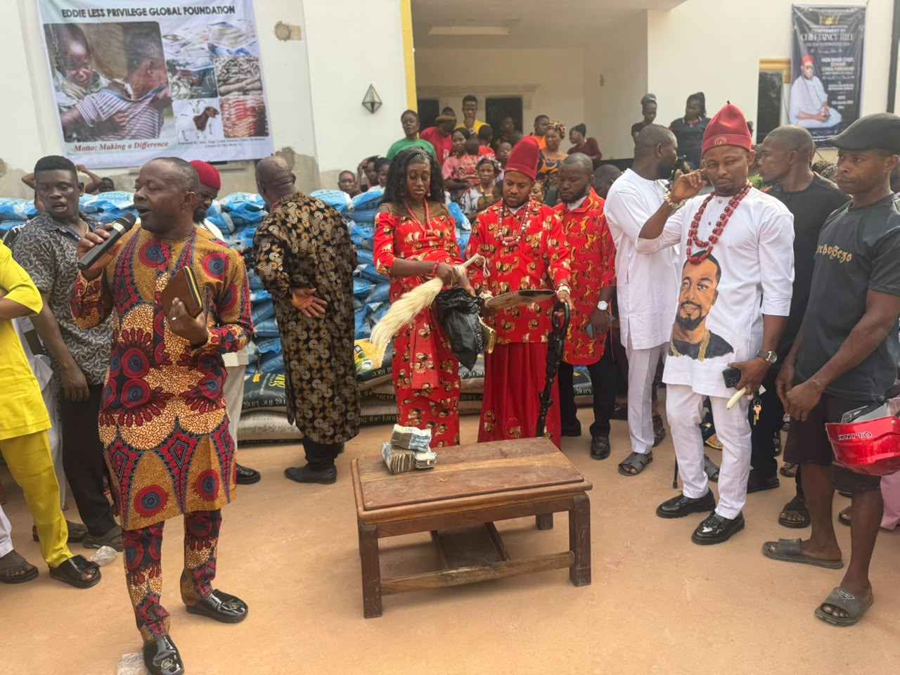 Community empowerment of motorcycles and paying of WAEC fees and school fees